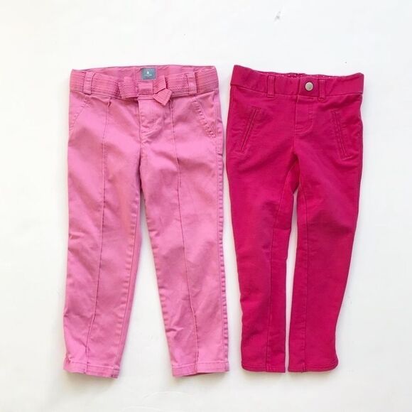 BabyGap light pink chino/carters jeggings VGUC 3T - Picture 1 of 4